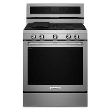 30-Inch 5-Burner Gas Convection Range with Even-Heat™ True Convection